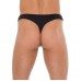 Mens Black GString With A Net Pouch