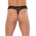 Mens Black Mesh GString