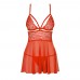 Obsessive Babydoll And String Red