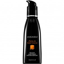 Wicked Aqua Salted Caramel Waterbased Lubricant 120mls