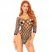 Leg Avenue Pothole Fishnet Bodysuit UK 8 to 14