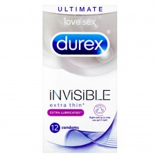 Durex Invisible Extra Lubricated 12 Pack