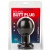 Round Large Black Butt Plug