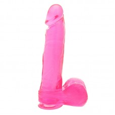 Pink 8 Inch Dong With Suction Cup