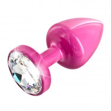 Diogol Anni Round Swarovski Pink Butt Plug