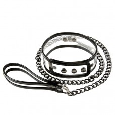 Bare Bondage Vinyl Clear Collar And Leash