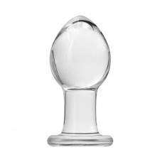 Crystal Premium Glass Medium Butt Plug