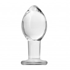 Crystal Premium Glass Large Butt Plug