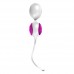 Ovo L1 Silicone Love Balls Waterproof White And Light Violet