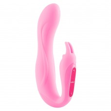 WOW Vibe Waterproof Silicone Rabbit Rocker Pink