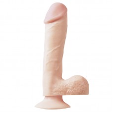 Basix 7.5 Inch Dong Suction Cup Flesh