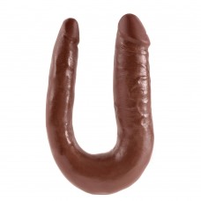 King Cock Small Brown Double Trouble Dildo