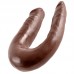 King Cock Small Brown Double Trouble Dildo