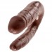 King Cock Small Brown Double Trouble Dildo