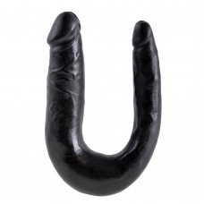 King Cock Large Double Trouble Black Dildo