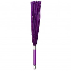 Purple Suede Flogger With Glass Handle And Crystal