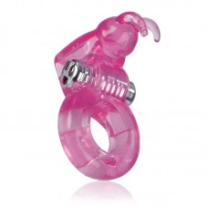 Basic Essentials Bunny Enhancer Cock Ring With Stimulator