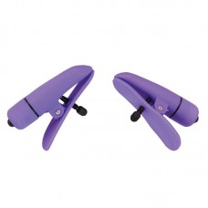 Nipplettes Virbrating Adjustable Purple Nipple Clamps