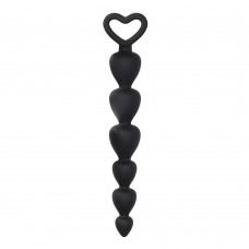 Black Silicone Anal Beads