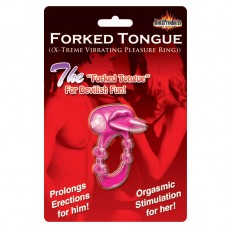 Forked Tongue Vibrating Silicone Cock Ring