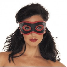 Red And Black Leather Mask