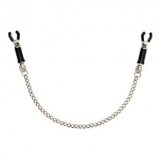 Silver Nipple Clamps With Chain